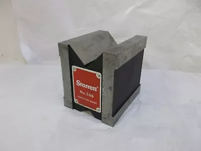 STARRETT No. 566 DUAL VEE MAGNETIC V-BLOCK 1-3/4”/44mm CAPACITY • $349.99