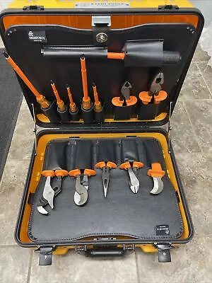 Klein Tools 13 Piece 1000v Insulated Utility Tool Kit W/Locking Case Made In USA • $577.59