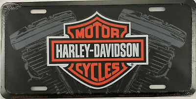 $11.43 • Buy Harley Davidson V Twin Engine Aluminum Metal License Plate Tag Embossed 128