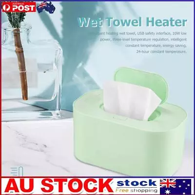 Baby Wipe Warmer Baby Wet Wipes Dispenser Portable Baby Wet Wipe Heater (Green) • $20.99