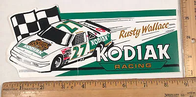 Vintage Rusty Wallace NASCAR Racing Decal Bumper Sticker Kodiak Tobacco Pontiac • $4.25