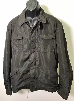Massimo Dutti Men's Lightweight Dark Green Shirt Jacket Size XL • $29.99