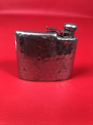 Vtg Flask Made In Germany Hammered Pocket Hip Liquor Alcohol Drink Flask • $35