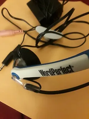 Wordperfect Ear Phone VX1 PARROTT TRANSLATOR Mouth Piece Cords Computer Phone  • $12.99