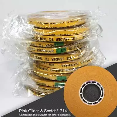 [56720]1/4  ATG Tape [12 Rolls] Fits Your Pink Glider & Scotch® #714 Gun • $31.90