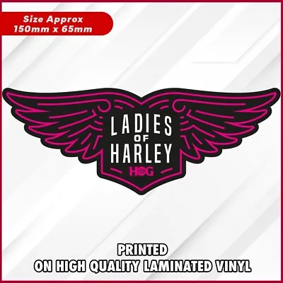 HARLEY Davidson Ladies Sticker For Motorcycle Car Man Cave Laptop Vinyl Decals • $7.67