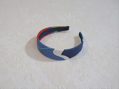 Handmade Retro Mod Red White Blue Vintage Pucci Silk Fabric Headband • $60