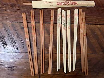 Vintage Chopsticks Including Don The Beach Comber Hawaii - Lot Of 11 Pairs Set • $24.33