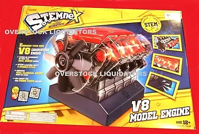 Stemnex Working V8 Model Engine Combustion Engine W/ Sound 270 Parts NEW • $131.56