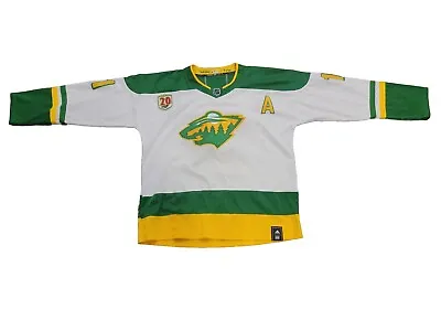 $99.99 • Buy Adidas Authentic Zach Parise Minnesota Wild NHL Hockey Jersey  2000 2020 20
