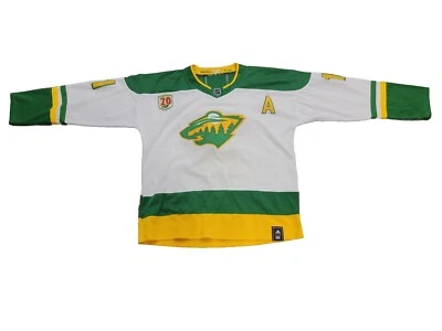 $99.99 • Buy Adidas Authentic Zach Parise Minnesota Wild NHL Hockey Jersey  2000 2020 20