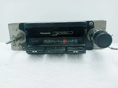 Vintage Panasonic AM FM Cassette Auto Reverse Car Stereo Radio - Untested/Parts • $49.99