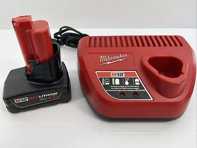 Milwaukee M12 Red Lithium XC 4.0 Battery W/ Charger • $39.99