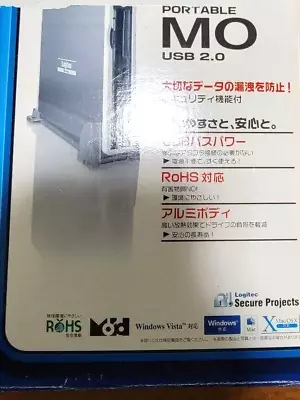 Logitec LMO-PBB640U2 640MB MO Magneto Optical Disk Drive Working From Japan F/S • $298