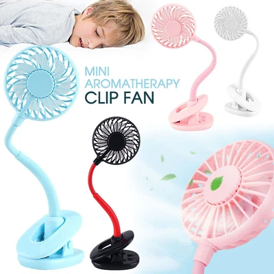 $15.99 • Buy Portable 360° Mini Fan Travel USB Rechargeable Clip On Desk Pram Car Cooling Fan
