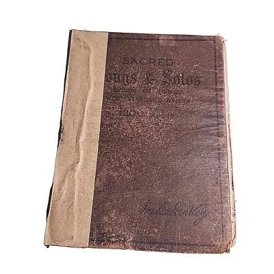 Sacred Songs & Solos Ira Sankey Vintage Hardback Book • £20