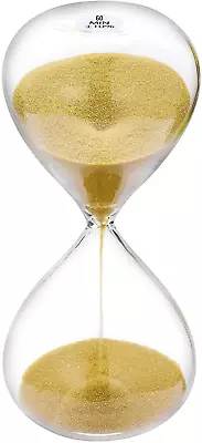 Suliao Hourglass 60 Minute Sand Timer: 5.1 Inch Gold Sand Clock Large Sand Watc • $16.88