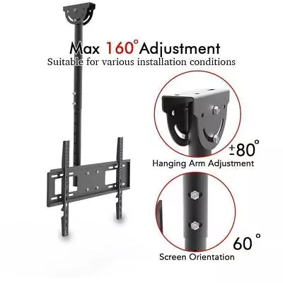 Home Ceiling TV Stands Wall Mount Bracket Universal 32 - 70 Inch Screen LED LCD • $35.59