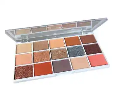 Technic Pressed Pigment Eyeshadow Palette Mix Of 15 Matte & Shimmer Colours • £4.39