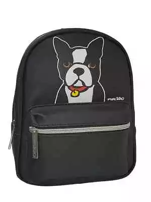 Marc Tetro Boston Terrier Dog Black MINI Backpack & Heart Keychain New Sealed • $59.99