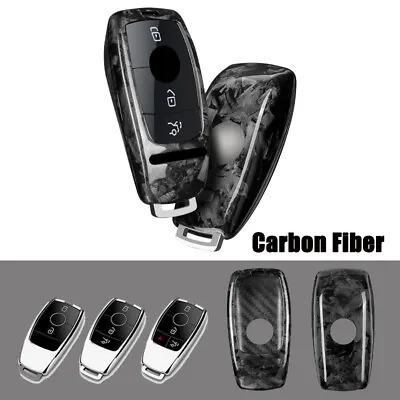 Carbon Fiber Car Remote Key Case Cover For Mercedes Benz GLC GLB A B C E S G AMG • $92.57