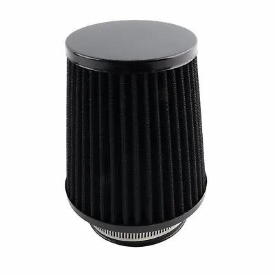 3  76mm High Flow Inlet Dry Air Filter Cold Air Intake Cone Replacement Black • $12.86