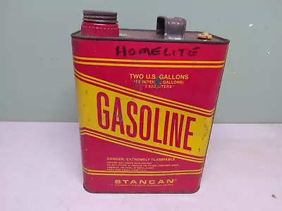 Vintage 2 Gallon Steel Gas Can Stancan Antique Gas Station Advertising Ratrod • $14.99