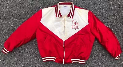 Louisville Cardinals Vintage 80s Rare Satin Bomber Jacket XL - Red Coat • $75
