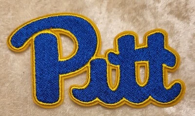 $6.95 • Buy University Of Pittsburgh 3.5  Iron On Embroidered Patch ~USA Seller~FREE Ship`!!
