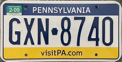 2009 Pennsylvania License Plate Map Style- Visit Pa.com Expired • $18.98