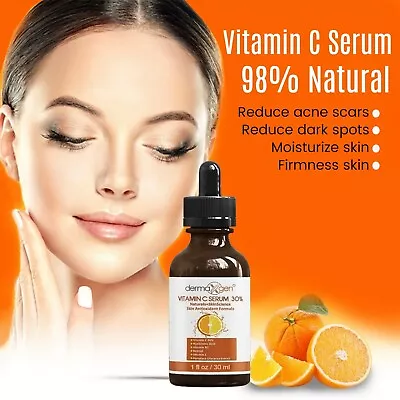 Dermaxgen® Pure Vitamin C 30% + VITAMIN B3+E+Hyaluronic Acid Antioxidant Serum • $12.95