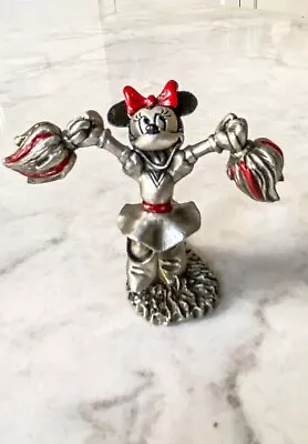 Disney Hudson Minnie Mouse Cheerleader Fine Pewter Figure 5999 1 3/4  Tall- New • $20