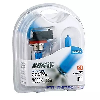 Nokya H11 Arctic White S1 55W Halogen Headlight Fog Light Bulb NOK7418 1 Pair • $18.99