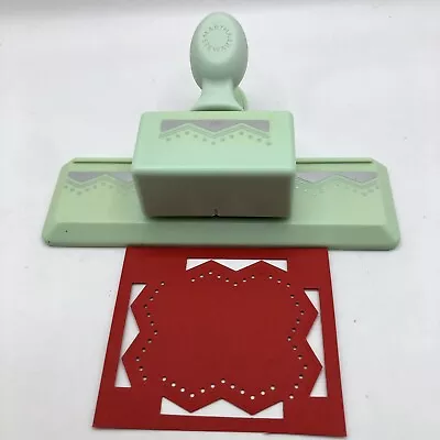 Vintage Martha Stewart DOILY LACE Red Paper Punch Crafts Scrapbook Card Make T25 • $22.97