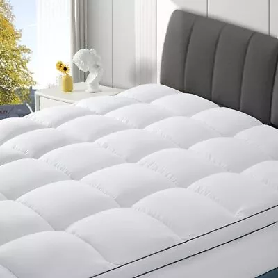 Queen Size Mattress Topper1000 GSM Extra Thick Mattress 60x80 Inches White • $36.38