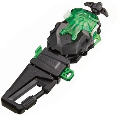 TAKARA TOMY BEYBLADE BURST Wbba. LAUNCHER LR CARABINER GRIP BLACK CYBER BBG-41 • $47.25