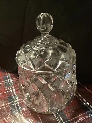 Vintage Glass Biscuit Jar/tobacco/candy With Lid • $15