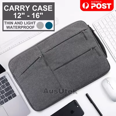 $17.99 • Buy Waterproof Laptop Sleeve Carry Case Cover Bag Macbook Lenovo Dell HP 12  13  15 