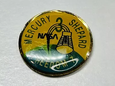 Vintage Epoxy NASA Mercury 3 Freedom 7 Capsule Alan Shepard Pin Tie TackN.A.S.A • $19.99