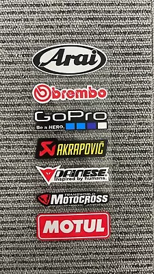 Arai Akrapovic Sticker Decal Sheet Car Dirt Motorcycle MX PIT BIKE 0135 • $8.95