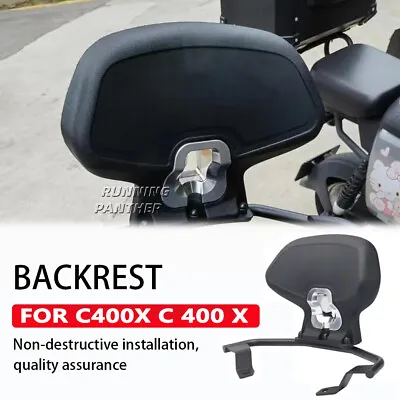 FOR BMW C400X New Motorcycle Rear Passenger Seat Backrest Cushion Back Rest Pad • $187.99