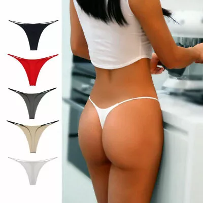 £5.41 • Buy Womens G-String Thongs Briefs Low Waist Sexy Ladies Bikini Panties Underwear
