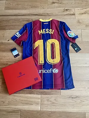 £249 • Buy Barcelona Messi 20/21 Special Player Issue Vapor Shirt Box Camiseta Jersey *M*