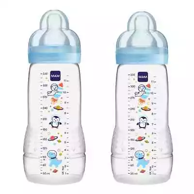 MAM EASY ACTIVE Twin Pack Of Baby Bottles (choose Colour & Quantity) • £14.99