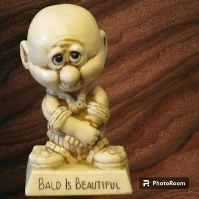 Vintage W & R Berries Co's 1974 Bald Is Beautiful Resin Figurine # 9104 • $7