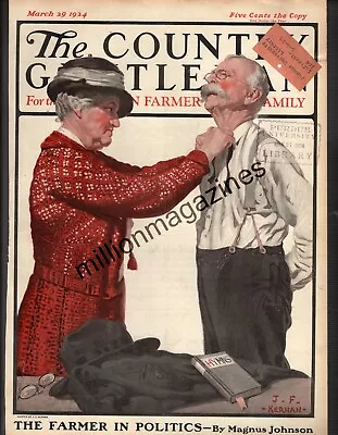 1924 Country Gentleman March 29 - Dressing For Church - J F Kernan; Hired Men • $32.50