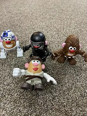 Mini Mr Potato Head Star Wars Figures Toys Lot Of 4 R2D2 Hans Solo More  • $10.93