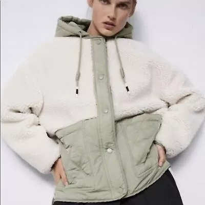 EUC Zara Padded Fleece Jacket Size XS • $25