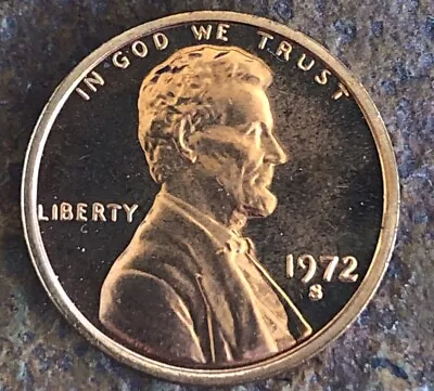 1972 S Lincoln Memorial *PROOF* Cent / Penny  **FREE SHIPPING** • $1