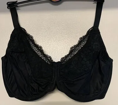 New Ex M&S Non-Padded Underwired Minimiser Bra Black White • £9.99